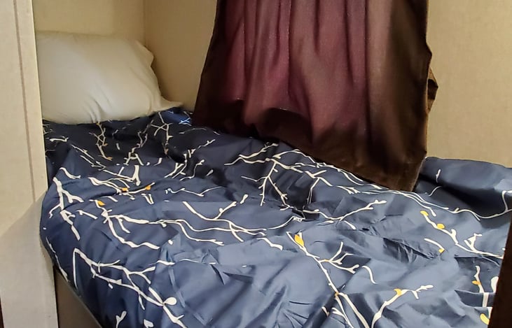 example bed makeup (bedding not included)