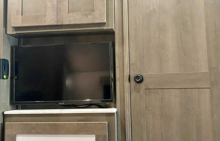 bunk area entertainment center