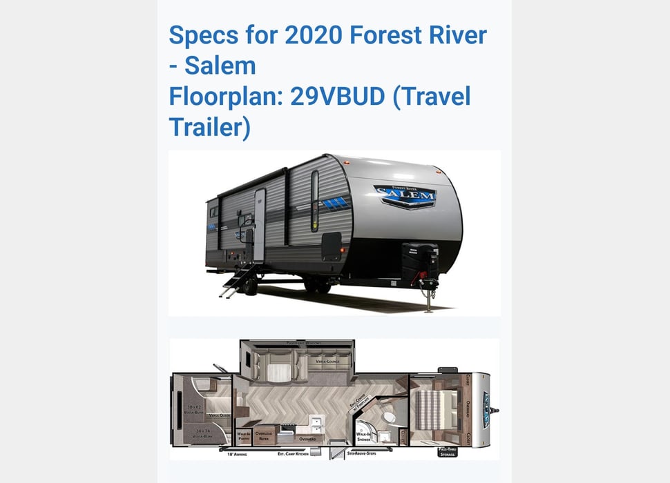 Travel Trailer rentals in Goddard