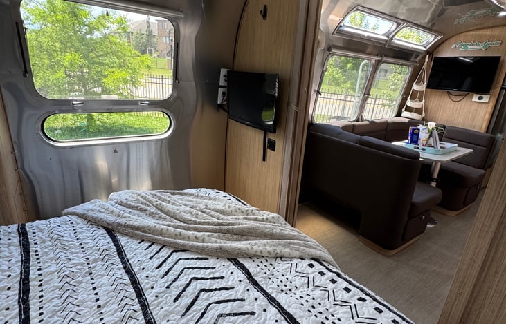 3 TVs! One in the main bedroom, the living area, and bunks.