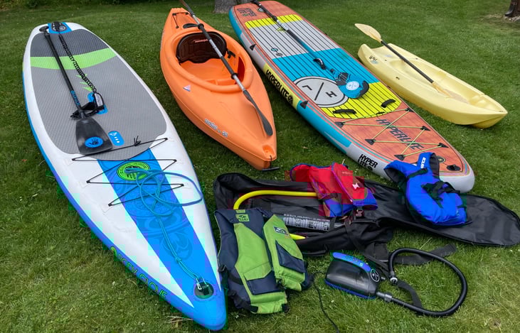 Optional: $25/toy for entire trip...Stand-Up Paddle Boards and Kayaks