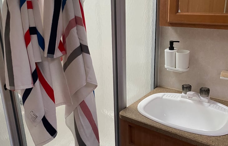 Shower and Sink area