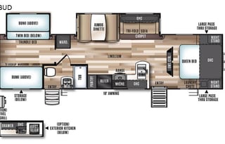 2019 Forest River RV Salem Hemisphere GLX 312QBUD