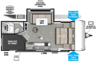 2025 Brand NEW! Forest River Wildwood FSX 178BHSK