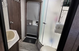 Bunk house with bonus outdoor kitchen