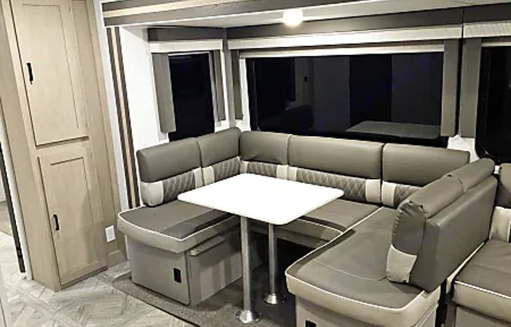 Kitchen table which collapses into a full size bed.