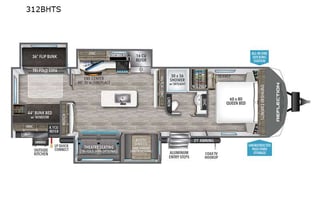 2023 Grand Design Reflection 312bhts