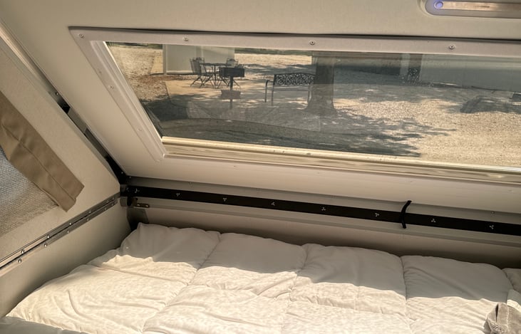 Foam topper for extra comfort!