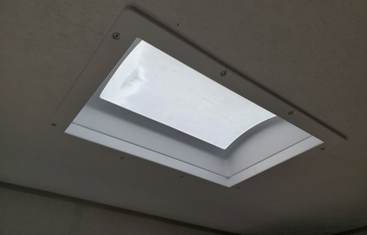 Skylight above dinette