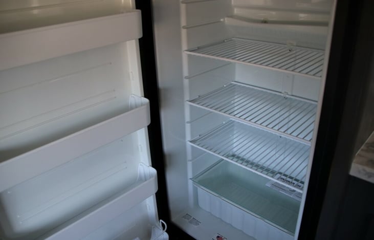 Large fridge with separate freezer on top