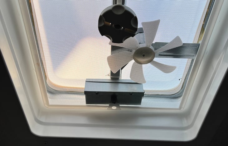 Fan for bathroom ventilation