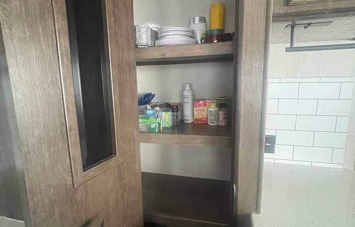 Full sized pantry in kitchen