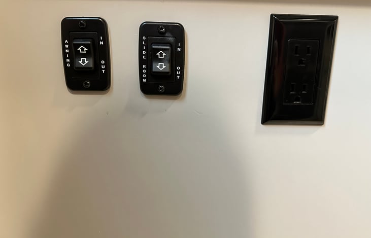 Awning and slide controls