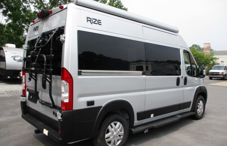 bike rack attached from factory on rear door