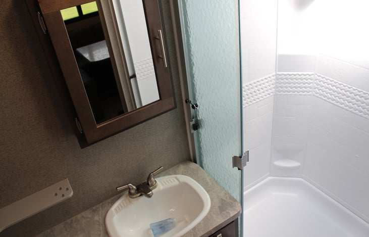 Restroom Sink, Vanity & Shower