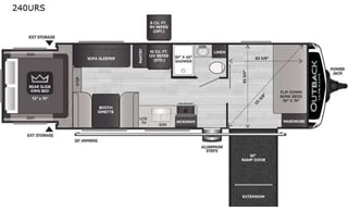 2021 Keystone RV Outback Ultra Lite 240URS Toyhaul