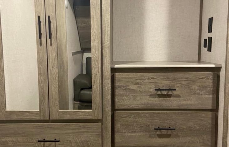 Closet space in separate room