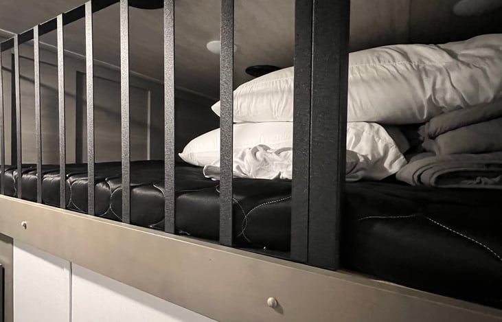 Loft bunk, sleeps 2-3 children