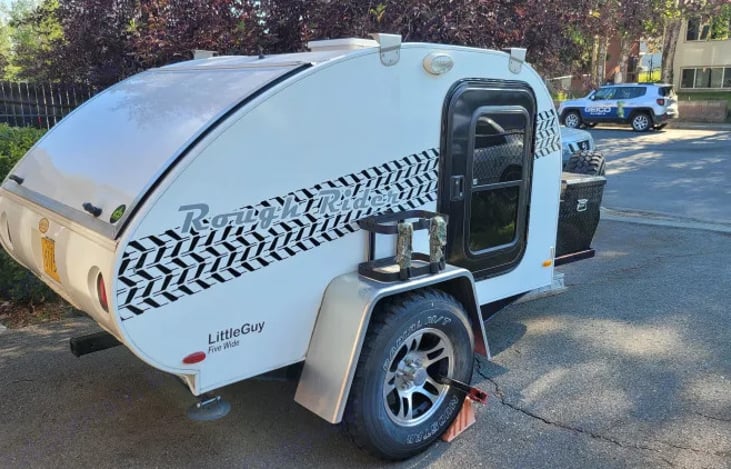 Side view of the teardrop by itself.