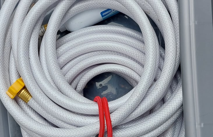 City water hoses with filter.