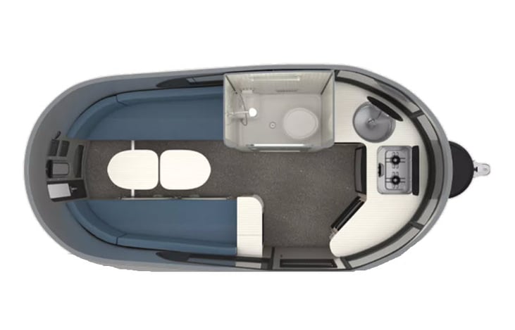 Representative floor plan provided by a trusted RVshare partner.