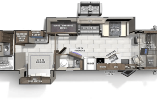 "Miranda" Stylish Class A Motorhome | Bunkhouse
