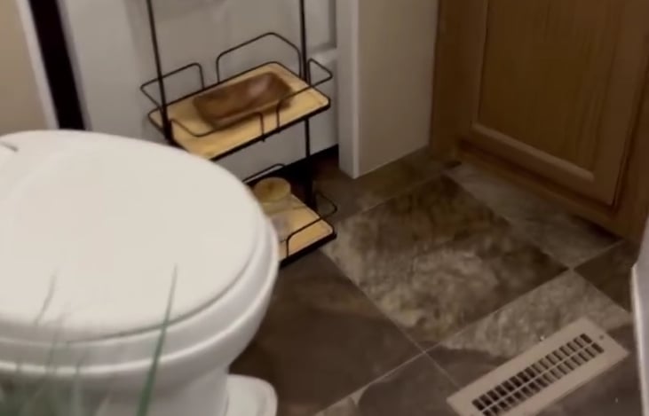 Bathroom has plenty of toilet paper, shampoo, kids soaps and more!