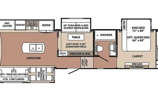 2016 Spacious Blue Ridge Fifth Wheel
