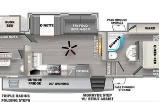 NEW (2) Bedroom 5th Wheel - Sierra 3440BH