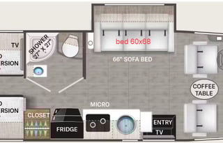 2020 Thor 25' Axis Motorcoach with eBike option