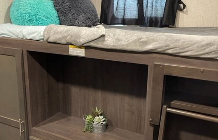 Bunk with storage