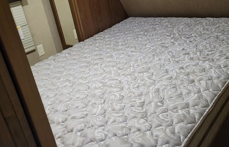 Master Bedroom look when you open the front door. There is also doors that slide closed for privacy.