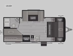 Keystone RV Hideout Single Axle 181BH