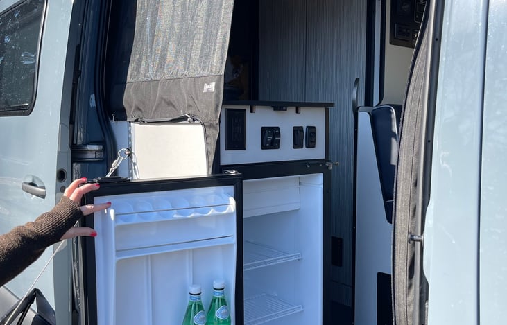 Refrigerator accessible from inside or out