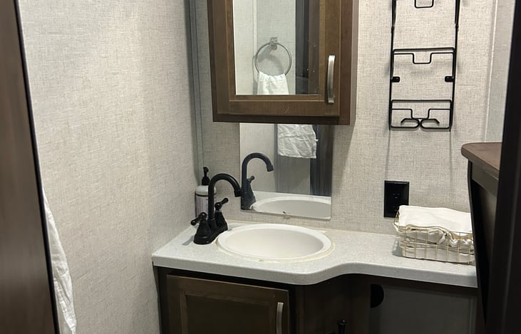 bathroom off of bunk room
