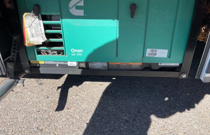 On board generator easy to start with the push of a button.