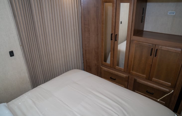 primary bedroom closed off to bunk room