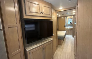 The 2 bathroom RV. No more waiting in line.