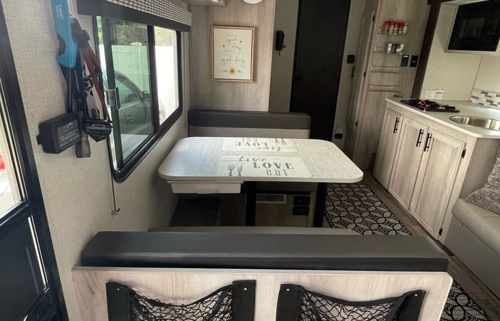 Great are to eat and play board/card games. Also transform into a twin bed.