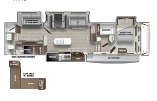 Two Bed/bathroom 5th Wheel w/ Bunkhouse