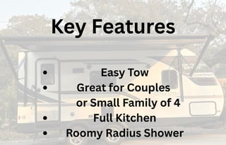"Thompson" Easy Tow!  Great for Small Families