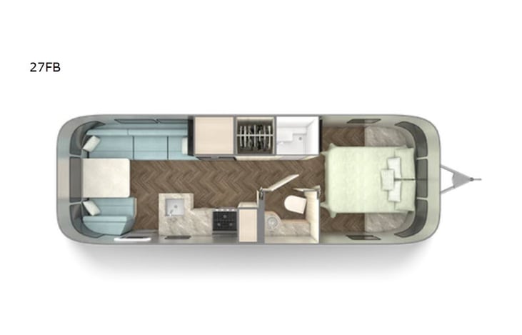 Representative floor plan provided by a trusted RVshare partner.