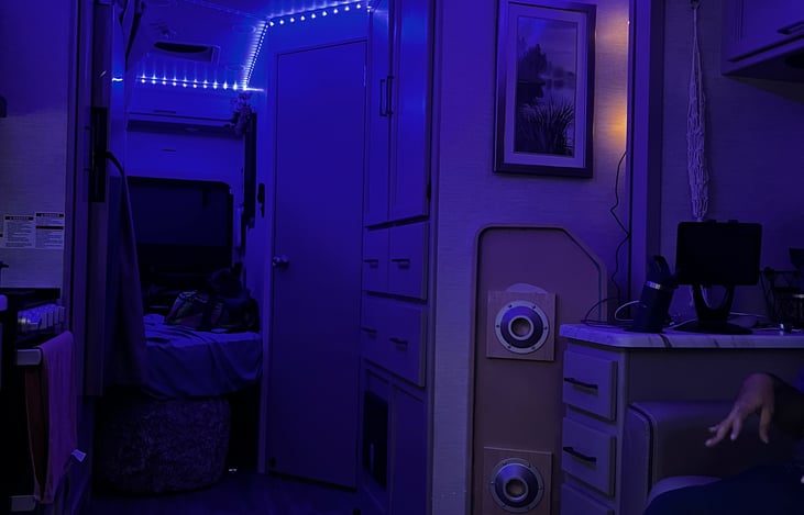 Mood lighting - when connected to shore power