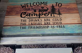 Dog friendly camper with outdoor kitchen