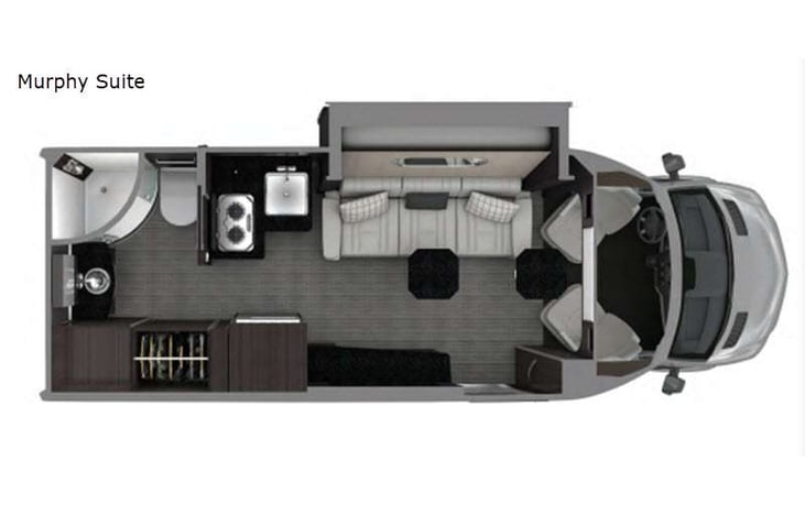 Representative floor plan provided by a trusted RVshare partner.