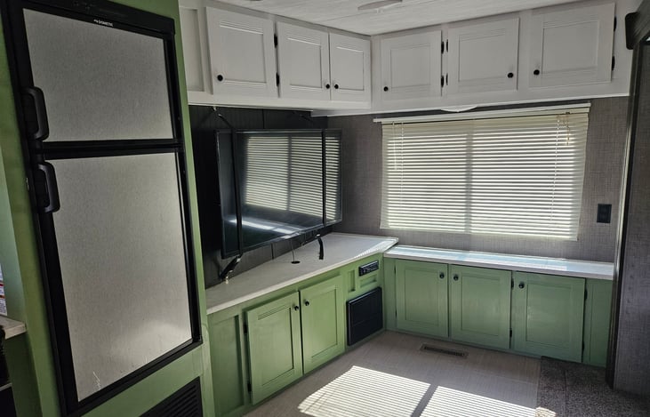 50 inch flat screen TV for your entertainment, and an indoor/outdoor stereo.