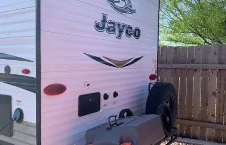 rear end, waste tank free of charge if needed