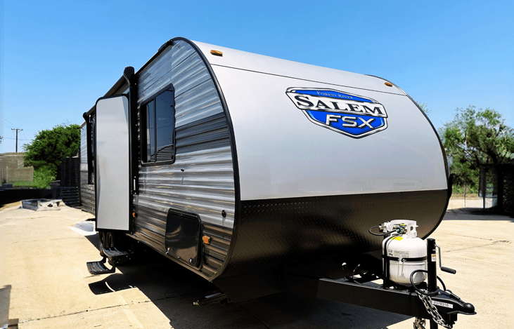 Wolf RV named by our son. Forest River Salem FSX 266BHLE- Limited Edition.