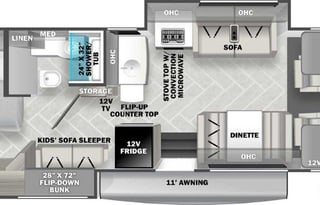 2024 Forest River RV Sunseeker LE 3250DSLE, R1091
