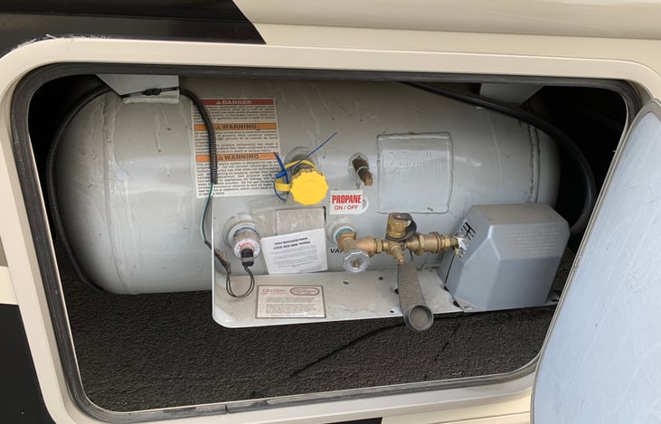 Propane tank for heater